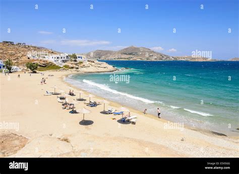 Piperi Beach near Naoussa, Paros Island, Cyclades, Greece Stock Photo ...