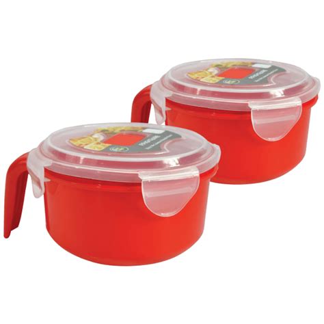 Meh: 2-Pack: Frigidaire 36oz Microwavable Noodle And Soup Bowls with Lids