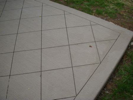 stained concrete diamond | The concrete was saw cut with a diamond pattern and then stained ...