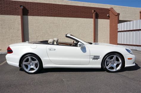 2011 White SL550 AMG Convertible SL Class 550 like 2007 2008 2009 2012 2013 2014 - WDBSK7BA5BF163873