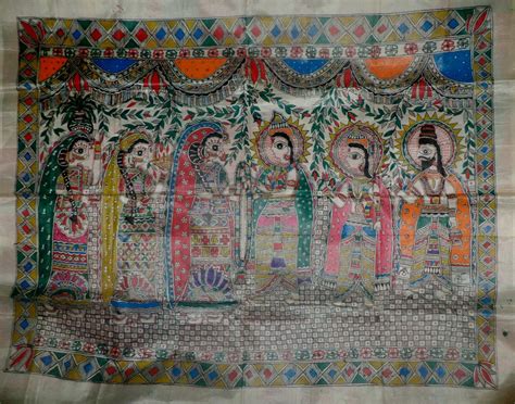 Madhubani Painting of Sita Swayamvar - Madhubani Art