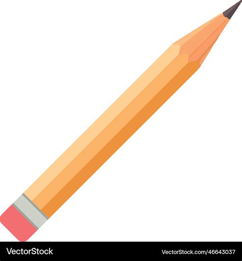 Yellow pencil tip drawing Royalty Free Vector Image