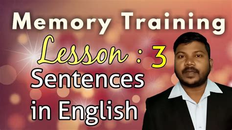 Remember Sentences in English - YouTube