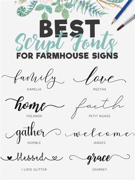 the best script font for farmhouse signs and other handwritten ...