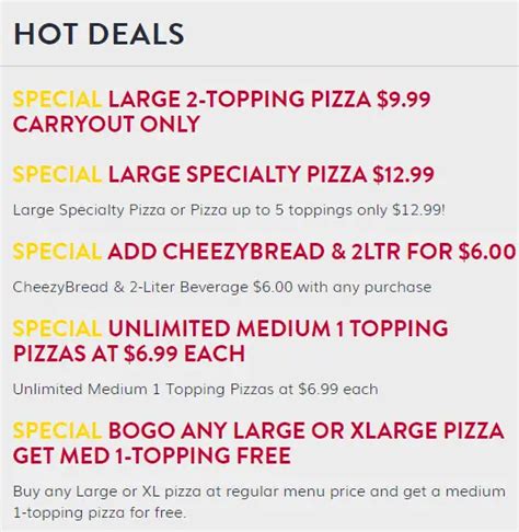 Marco's Pizza Deals $6.99 Mediums and More | EatDrinkDeals