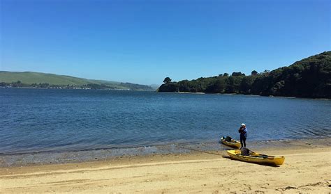 Kayaking Tomales Bay against the Wind, in Calilfornia