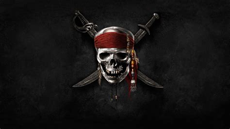 Pirates of the Caribbean: Skull Emblem 4K Ultra HD Wallpaper