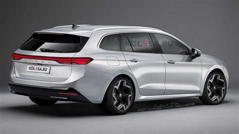 2023 Skoda Superb Rendering Takes After Recent Spy Shots Of The Big Wagon