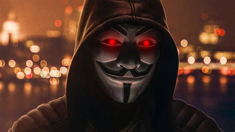 Anonymous Mask Red Eyes