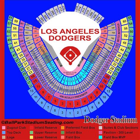 Stadium Seating Chart | Dodgers, Dodger stadium, Seating charts