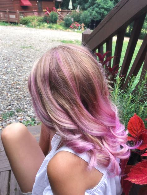 A bubble gum pink balayage for my daughter | Pink short hair, Pink ombre hair, Bubblegum pink hair