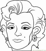 Marilyn Monroe Andy Warhol Coloring Page Sketch sketch template