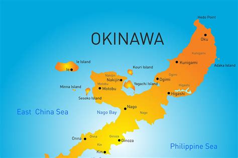 map of Okinawa, Japan | Pre-Designed Illustrator Graphics ~ Creative Market