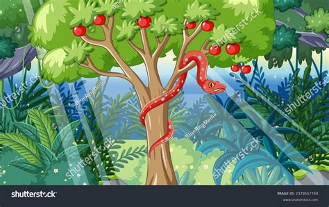 Illustration Depicting Scene Adam Eve Bible Stock Vector (Royalty Free) 2379557749 | Shutterstock