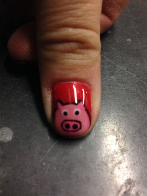 Piggy nails | Nails, Nail art, Kunst