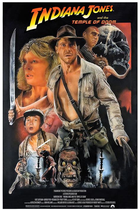 Indiana Jones and the Temple of Doom by Dean Jones - Home of the Alternative Movie Poster -AMP-