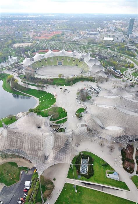 Aerial View Of Olympiapark . Munich, Bavaria, Germany Stock Photo ...