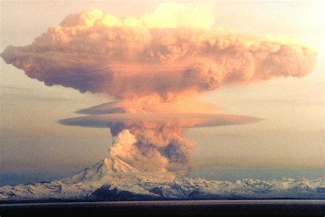 Redoubt Volcano in Eruption in Lake Clark National Park, Alaska image ...