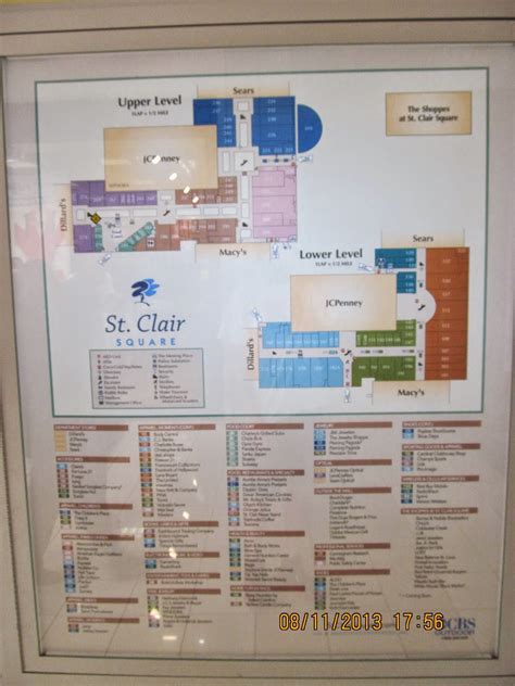 St Clair Square Mall Map - Maping Resources