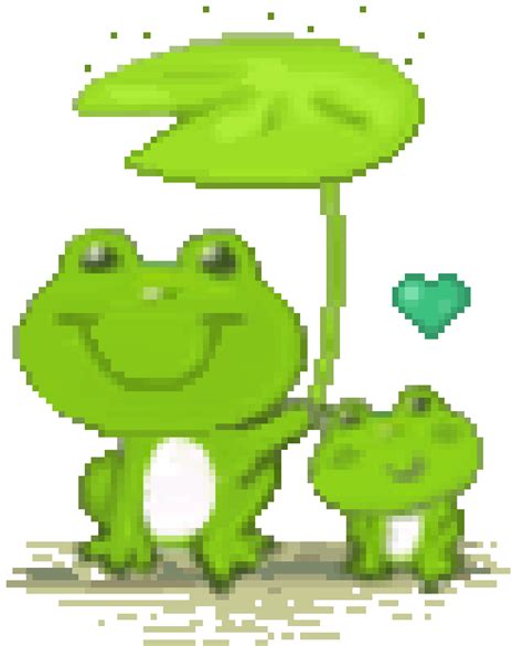 Frog Pixel Art Gif