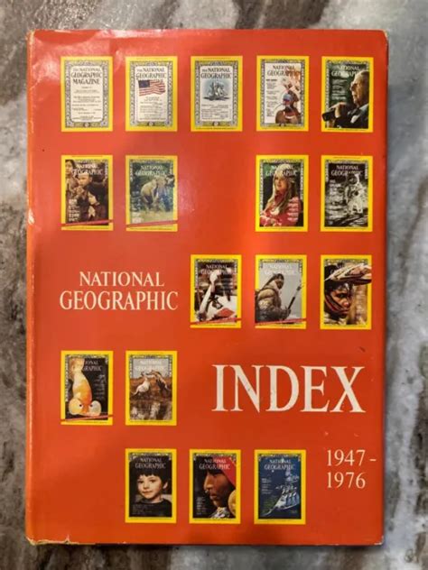 VINTAGE NATIONAL GEOGRAPHIC Magazine Index 1947-1976 Hardcover With Dust Jacket £0.79 - PicClick UK