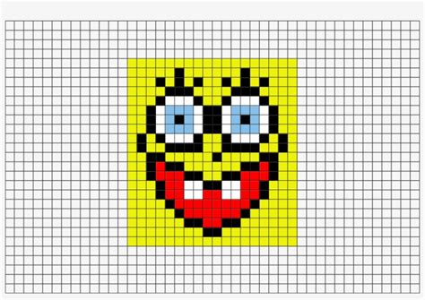 Sponge Bob Face Pixel Art From Brikbook - Spongebob Face Pixel Art Transparent PNG - 880x581 ...