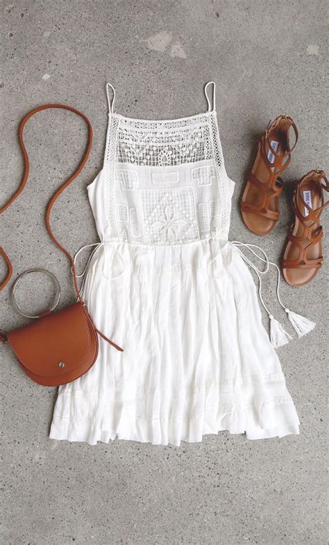 Idyllic White Lace Dress | Chic summer outfits, Summer fashion, Cute ...