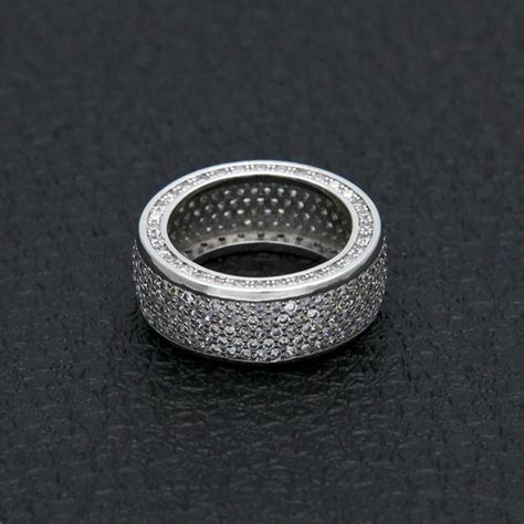 2020 Hiphop Rapper Ring For Men 2018 New Fashion Hip Hop Gold Silver Ring Bling Cubic Zirconia ...