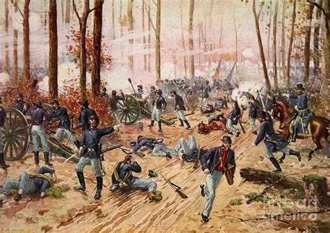 The Battle Of Shiloh Painting by Henry Alexander Ogden