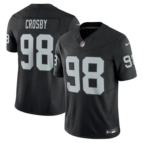 Las Vegas Raiders #98 Maxx Crosby Men'S Black Vapor F.U.S.E. Limited ...