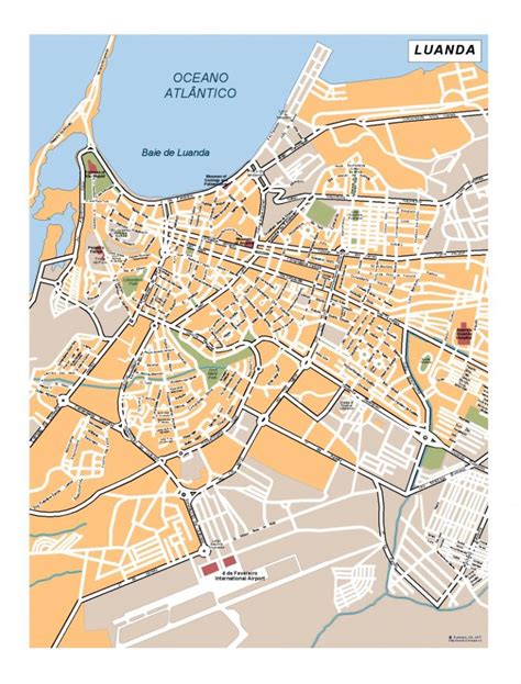 Luanda Vector map. Eps Africa City Map. Illustrator Vector Maps. Eps Illustrator Map | Vector ...