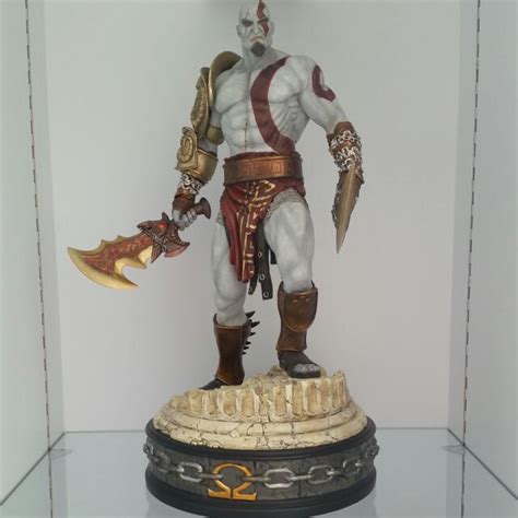 Original Regular Sideshow God Of War Kratos Statue! , Toys & Games on Carousell