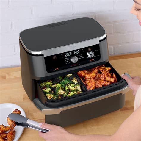 Ninja XXXL FlexDrawer Air Fryer, Black/Silver AF500 - Buy Online with ...