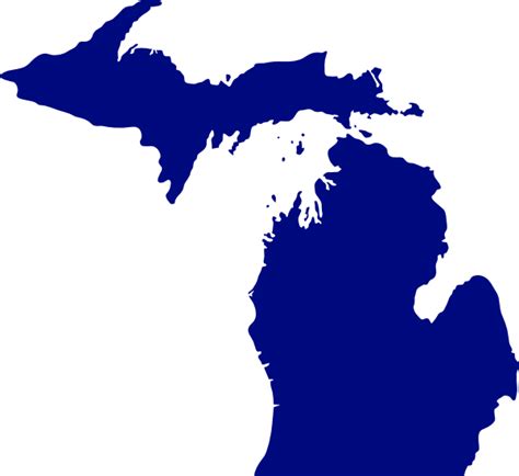 State Of Michigan Shape - ClipArt Best