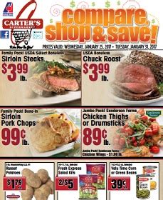 Carter's Supermarkets Weekly Ad Specials