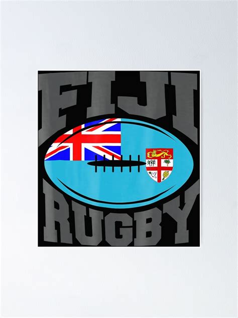 "Fiji Flag Rugby Jersey TPlayer Sports Men Women Gift " Poster for Sale by bale2014 | Redbubble