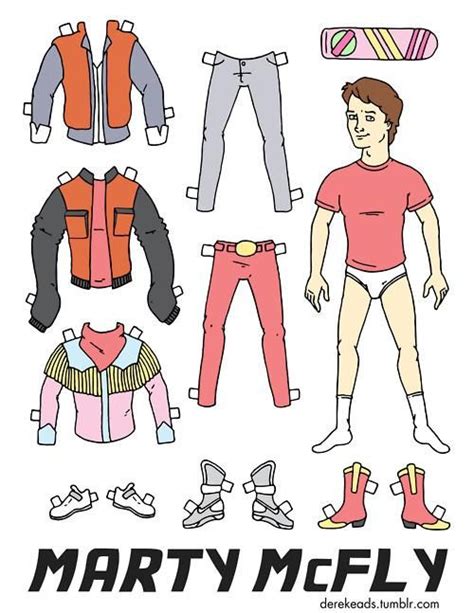 Snap This: Paper Doll Marty McFly Needs To Go Back To The Future | Paper Dolls | Paper dolls ...