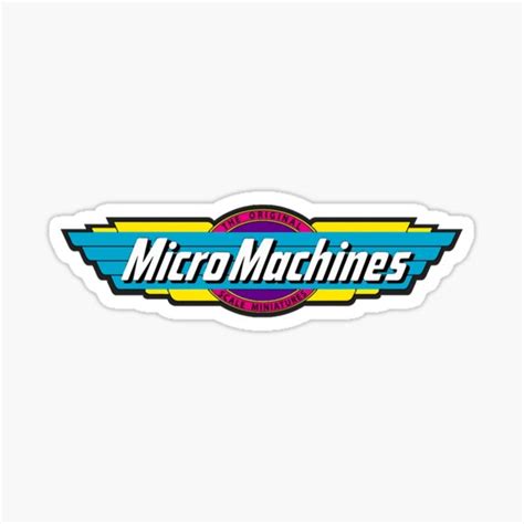 "Micro Machines Logo Design" Sticker for Sale by bethanneducat | Redbubble