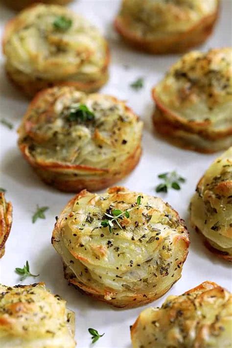 Easy Garlic Herb Muffin Pan Potato Galette Recipe