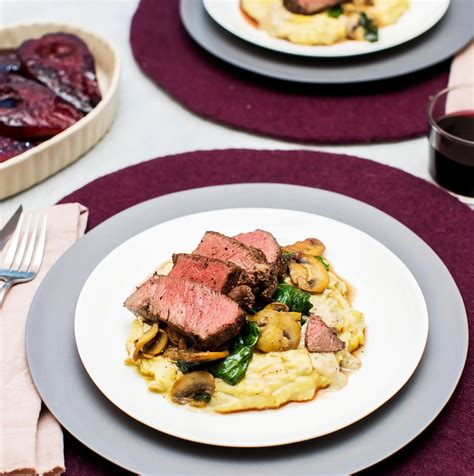 An Elegant New Year's Eve Dinner for Two: Filet Mignon, Mushrooms and ...