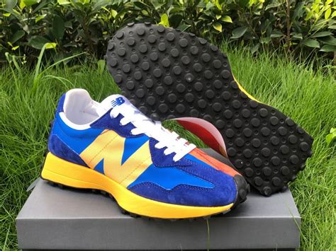 New Balance 327 Blue Yellow Orange Brown For Sale – Jordans To U