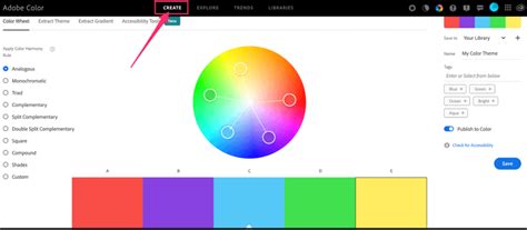 Adobe illustrator color palette