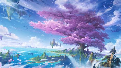 fantasy, nature, tree, scenery, digital art, 4k, pc, HD Wallpaper ...