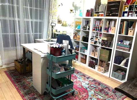 My Ikea Kallax and Alex Desk Craft Room Makeover · Artsy Fartsy Life