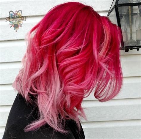 Pink And Red Hair Dye Mixed - MXIER