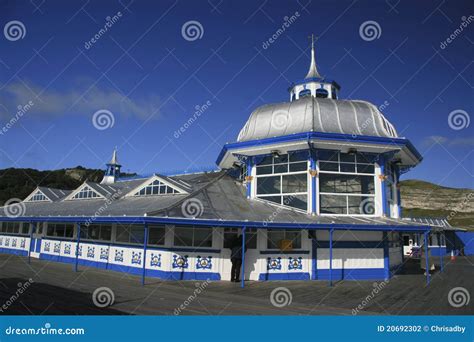 Llandudno Pier stock photo. Image of blue, wales, building - 20692302