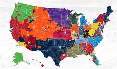 Interactive Twitter Map Shows The Most Popular NFL Team In Every County ...