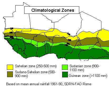 Sahel Report MAP OF CLIMATIC ZONES