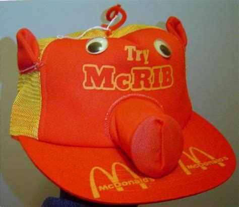 1981 McDonald's McRib Hat | Happy meal toys, Mcdonalds, Retail signs