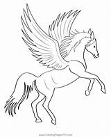 Pegasus Coloring Pages sketch template